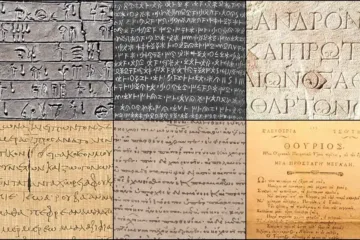 Greek writing throughout history